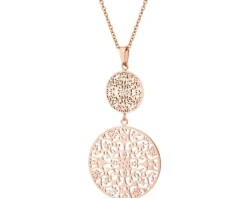 Naszyjnik ze stali szlachetnej - rozeta