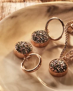 Naszyjnik ze stali szlachetnej z markasytami