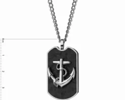 Naszyjnik ze stali szlachetnej - kotwica