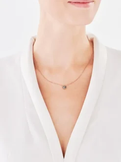 Naszyjnik ze stali szlachetnej z markasytami