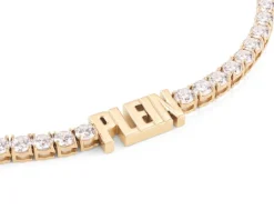 Naszyjnik ze stali szlachetnej z cyrkoniami - Philipp Plein