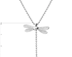 Naszyjnik ze stali szlachetnej - ważka