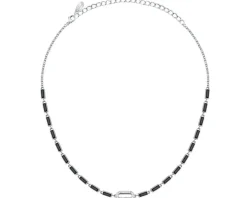 Naszyjnik ze stali szlachetnej z cyrkoniami - Karl Lagerfeld