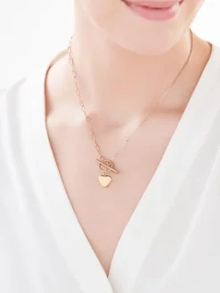 Naszyjnik ze stali szlachetnej - serce