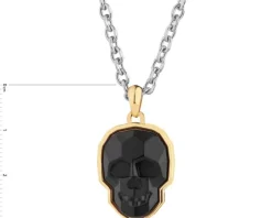 Naszyjnik ze stali szlachetnej - czaszka