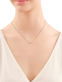 Naszyjnik ze stali szlachetnej - serce