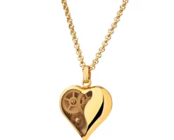 Naszyjnik ze stali szlachetnej - serce