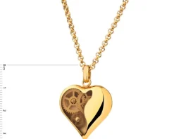 Naszyjnik ze stali szlachetnej - serce