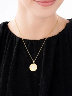 Naszyjnik ze stali szlachetnej z emalią