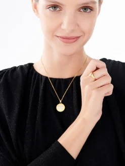 Naszyjnik ze stali szlachetnej z emalią