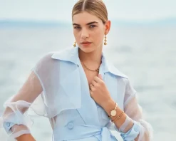 Naszyjnik ze stali szlachetnej z kryształami