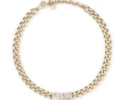 Naszyjnik ze stali szlachetnej z kryształami - Philipp Plein