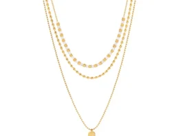 Naszyjnik ze stali szlachetnej z onyksami