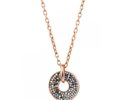 Naszyjnik ze stali szlachetnej z markasytami