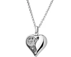 Naszyjnik ze stali szlachetnej - serce