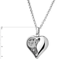 Naszyjnik ze stali szlachetnej - serce