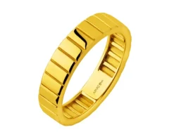 Obrączka srebrna pozłacana