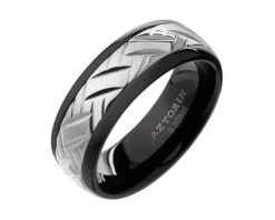 Obrączka ze stali szlachetnej