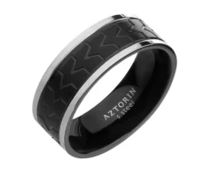 Obrączka ze stali szlachetnej