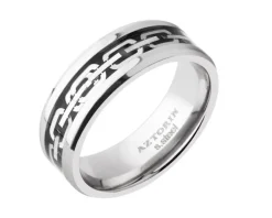Obrączka ze stali szlachetnej