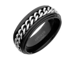 Obrączka ze stali szlachetnej