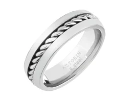 Obrączka ze stali szlachetnej