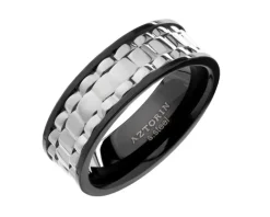 Obrączka ze stali szlachetnej