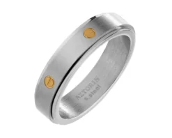 Obrączka ze stali szlachetnej