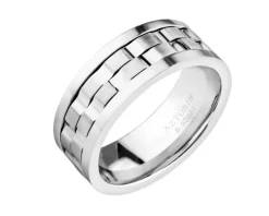 Obrączka ze stali szlachetnej