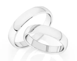 Obrączki Ślubne Apart. Białe złoto rodowane. Wzór 137