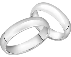 Obrączki Ślubne Apart.  Białe złoto rodowane. Wzór 176