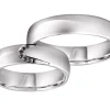 Obrączki Ślubne Apart.  Białe złoto rodowane. Wzór 4/184