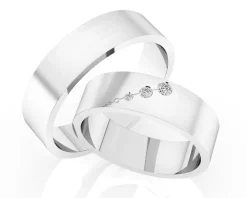 Obrączki Ślubne Apart.  Platyna. Wzór 4/508