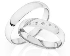 Obrączki Ślubne Apart.  Platyna. Wzór 4/506