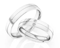Obrączki Ślubne Apart.  Platyna. Wzór 4/503