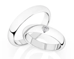 Obrączki Ślubne Apart.  Platyna. Wzór 4/502