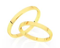 Obrączki Ślubne Apart.  Żółte złoto. Wzór 830