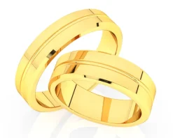 Obrączki Ślubne Apart.  Żółte złoto. Wzór 229