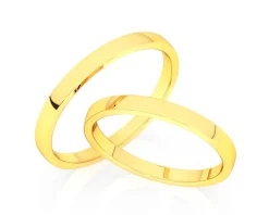 Obrączki Ślubne Apart.  Żółte złoto. Wzór 828