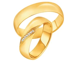 Obrączki Ślubne Apart. Żółte złoto. Wzór 4/268