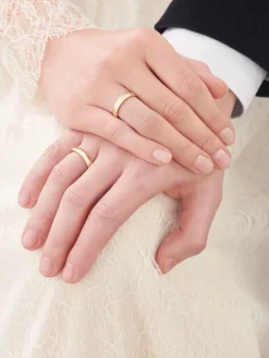 Obrączki Ślubne Apart.  Żółte złoto. Wzór 31