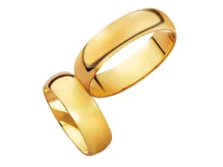 Obrączki Ślubne Apart.  Żółte złoto. Wzór 211
