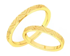 Obrączki Ślubne Apart.  Żółte złoto. Wzór 841