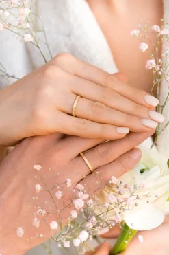 Obrączki Ślubne Apart.  Żółte złoto. Wzór 841