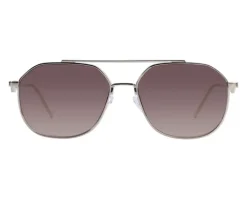 Okulary przeciwsłoneczne damskie, pilotki, jasne złote