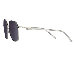 Okulary przeciwsłoneczne damskie, pilotki, srebrne