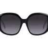 Okulary przeciwsłoneczne damskie, okrągłe, czarne