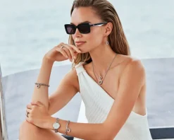 Okulary przeciwsłoneczne damskie, prostokątne, czarne