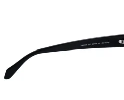 Okulary przeciwsłoneczne damskie, prostokątne, czarne