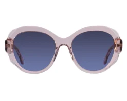 Okulary przeciwsłoneczne damskie, okrągłe, różowe